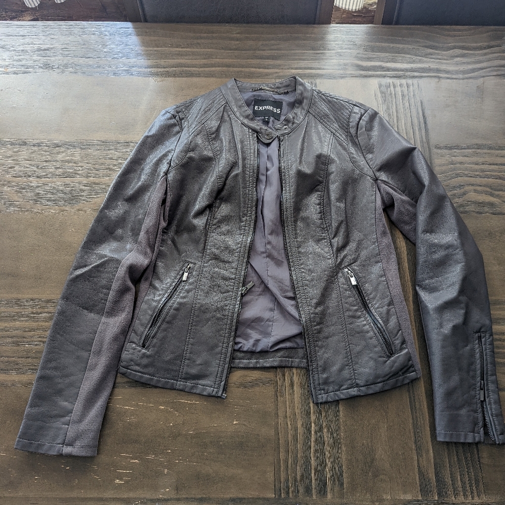 Express leather jacket